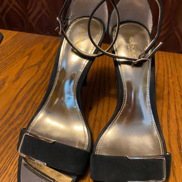 Coach black velvet heels - Picture 7 of 7